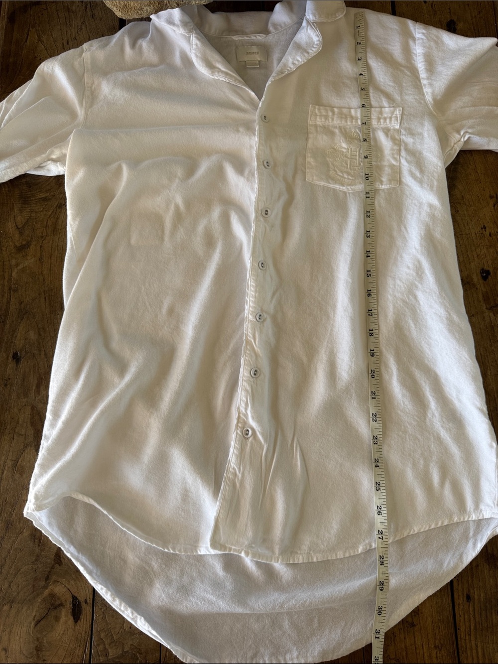 Skims Hotel Super soft size small EUC Classic White Button-Front Nightshirt - Picture 10 of 10